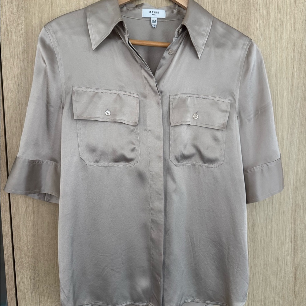 Reiss silk blouse 100% Silk Satin